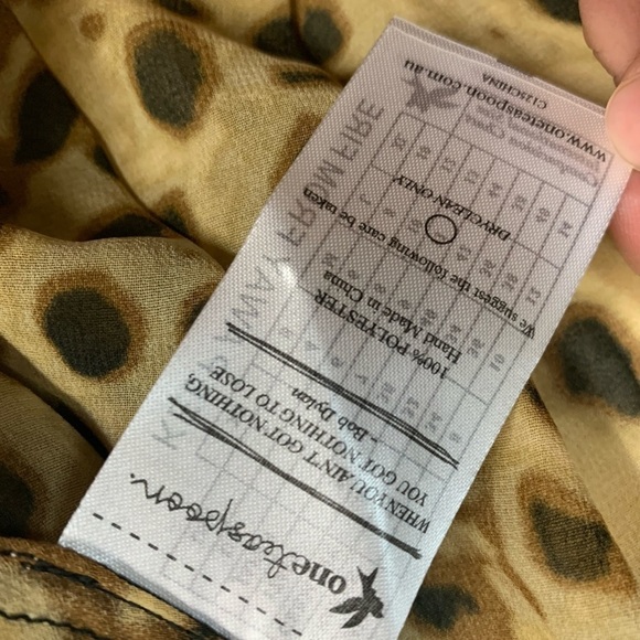 One teaspoon sheer animal print blouse - Picture 4 of 6